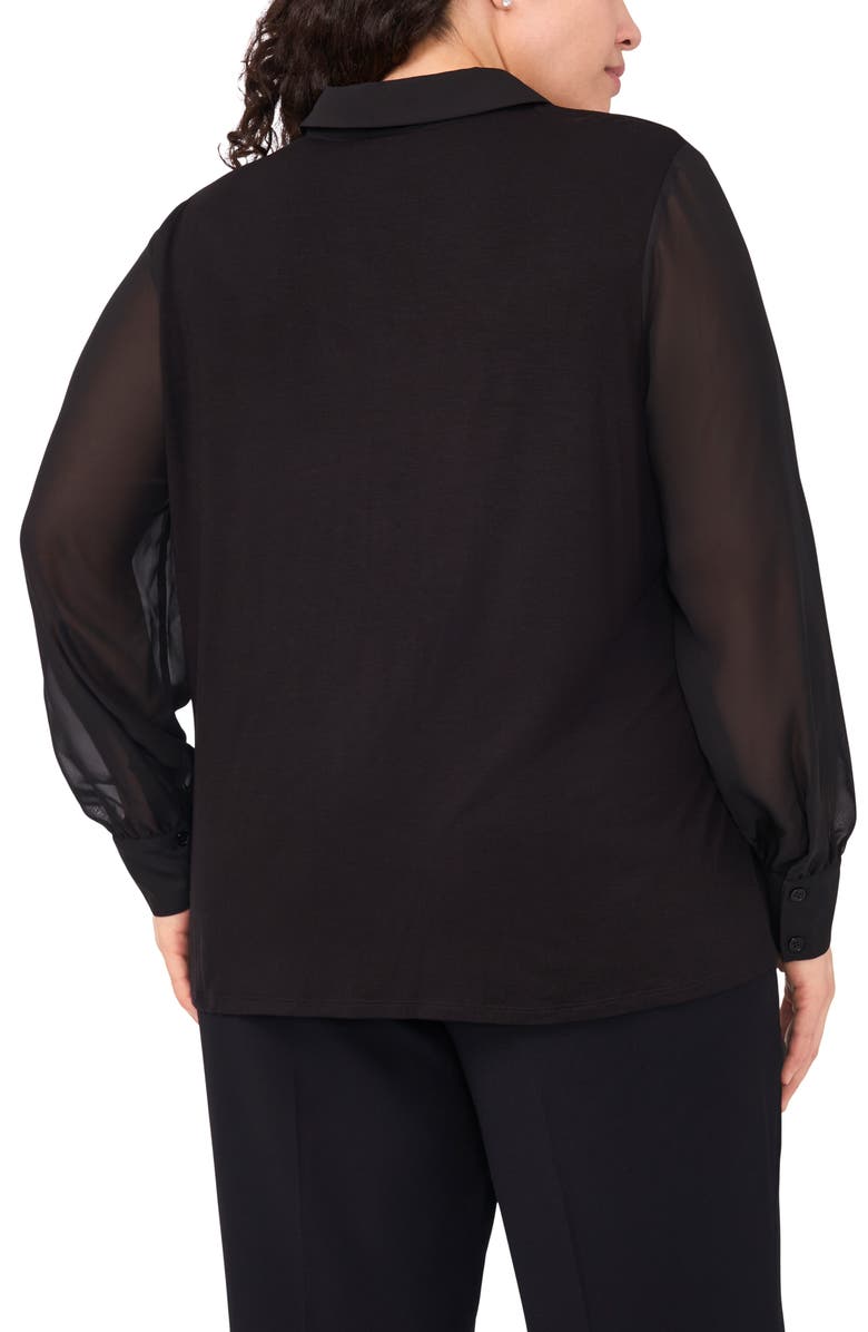 Halogen<sup>®</sup> Layered Look Sweater Vest, Alternate, color, Rich Black