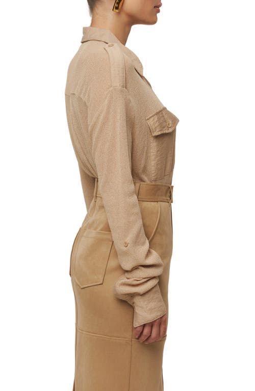 Jluxlabel Sway Button Up Shirt In Neutral