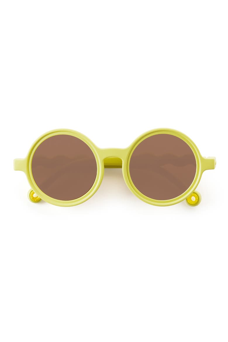 Infant Round Sunglasses, Alternate, color, Lime Green
