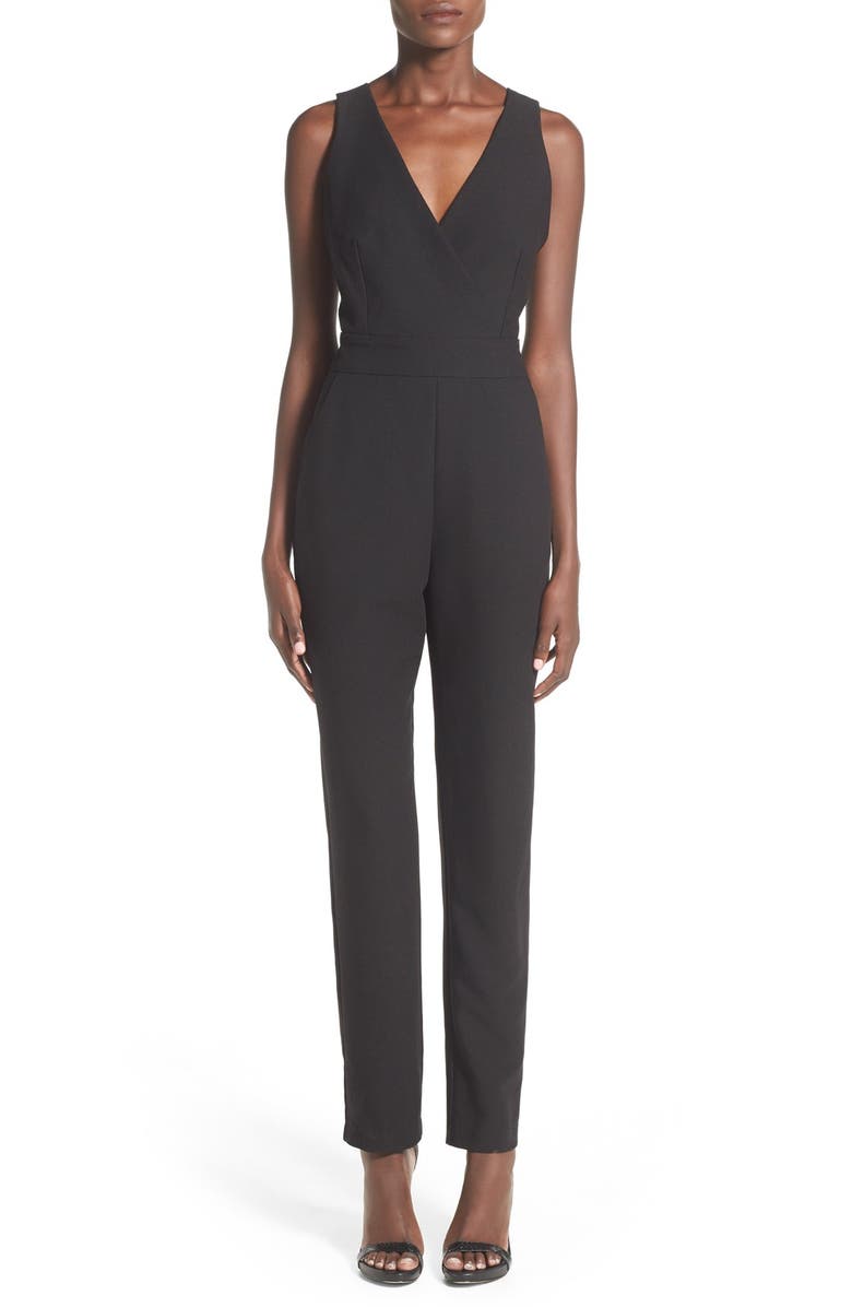 WAYF V-Neck Jumpsuit, Alternate, color, 