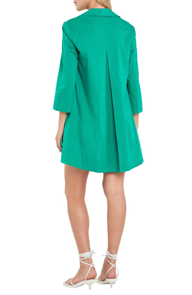 English Factory A-line Caftan Dress, Alternate, color, Green