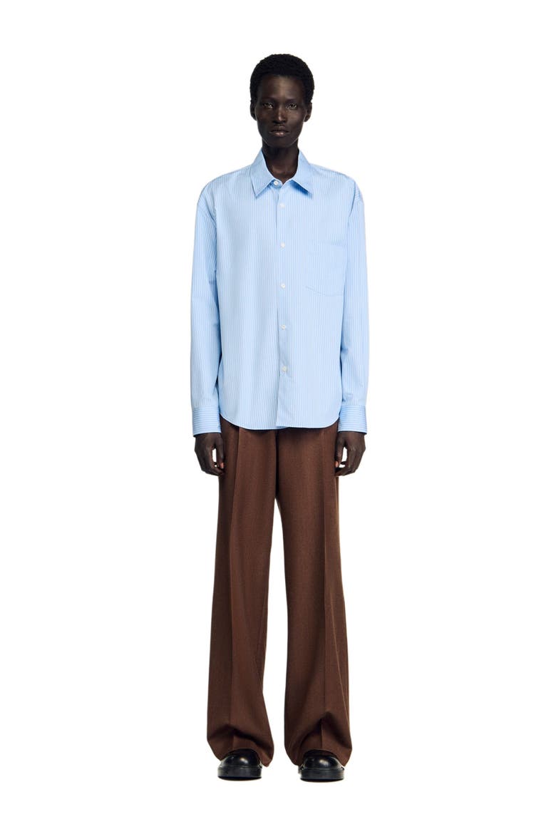 sandro dress shirt Sandro Square-Cross Short-Sleeve Woven Men Shirt