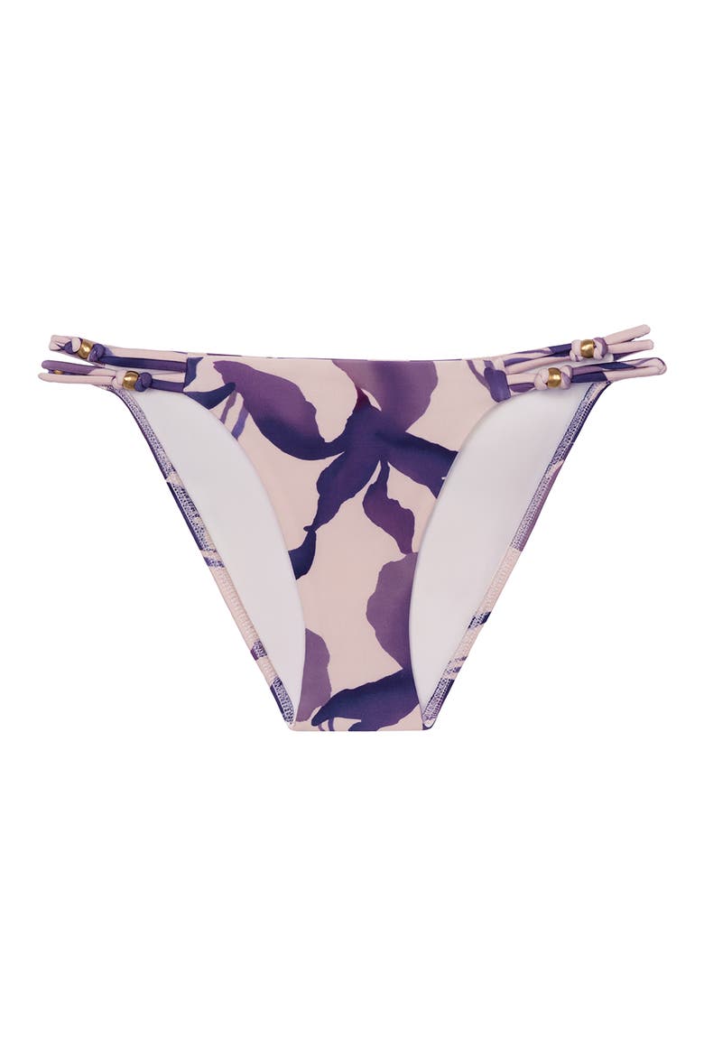 Paige Knotted Bikini Bottoms, Alternate, color, PINK MULTI