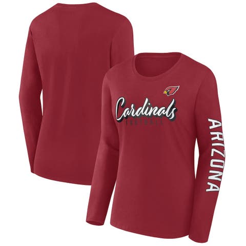 Women's Fanatics Cardinal Arizona Cardinals Cheerleader Long Sleeve T-Shirt