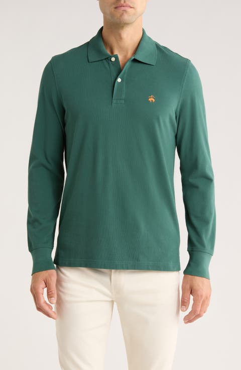 Long Sleeve Cotton Polo
