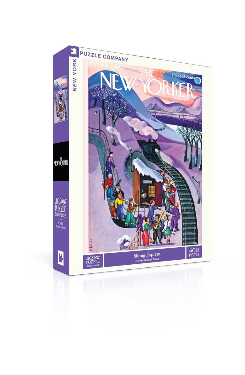 NEW YORK PUZZLE COMPANY Skiing Express 500 Piece Puzzle, Alternate, color, NO COLOR