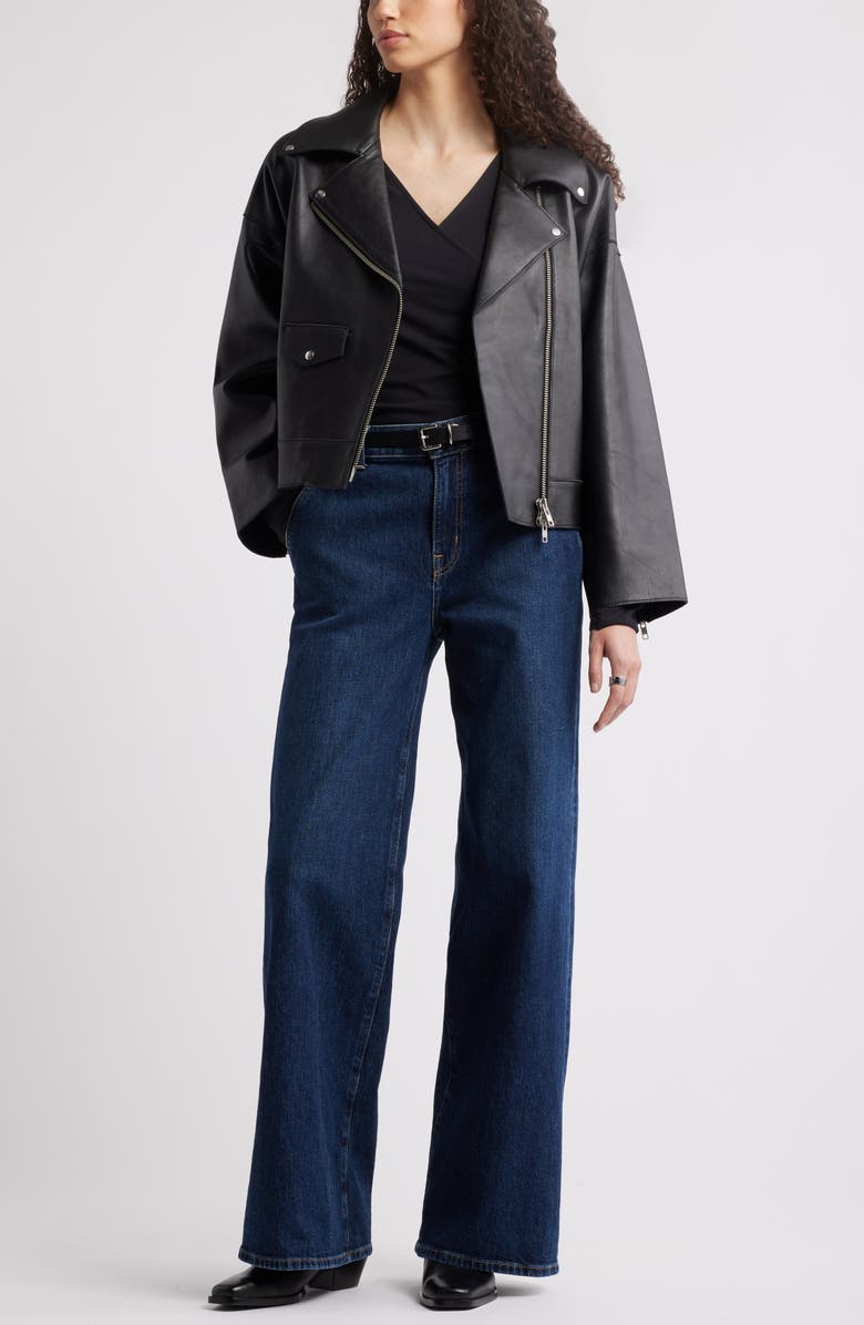 Nordstrom Faux Wrap Top, Alternate, color, 