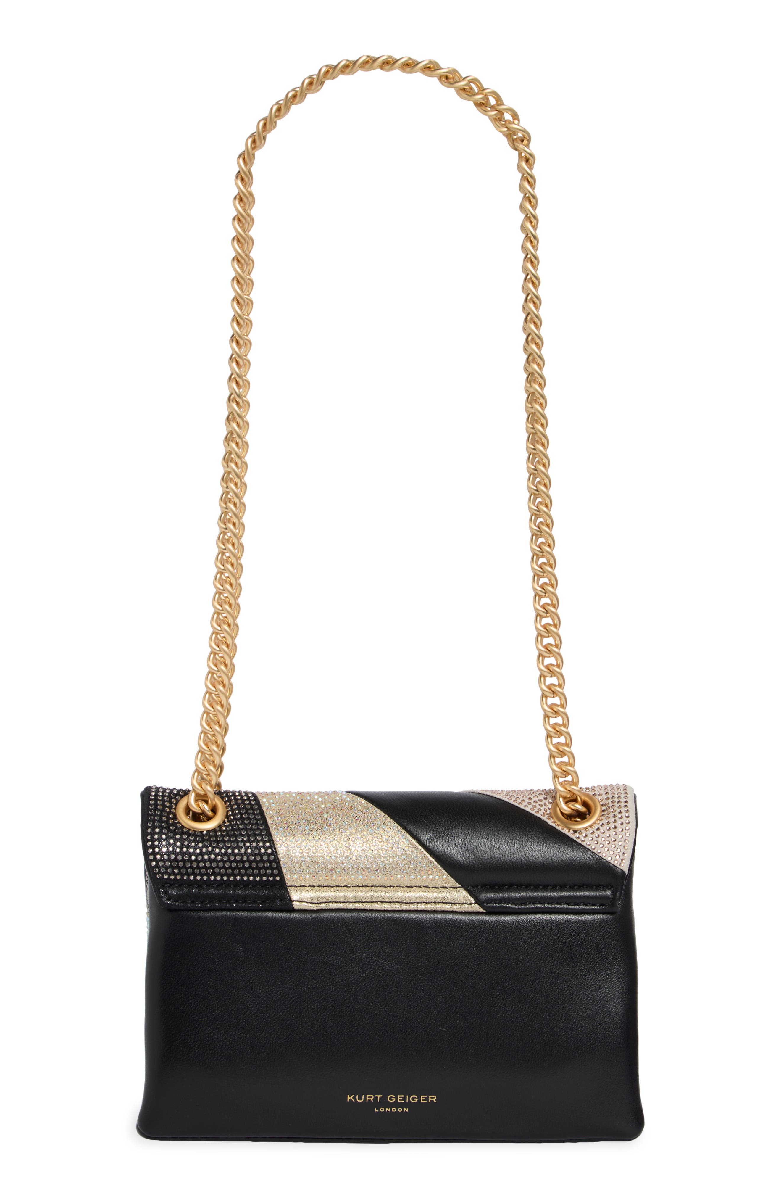 Kurt Geiger London Mini Kensington Crossbody Bag, Alternate, color, Black/ Other