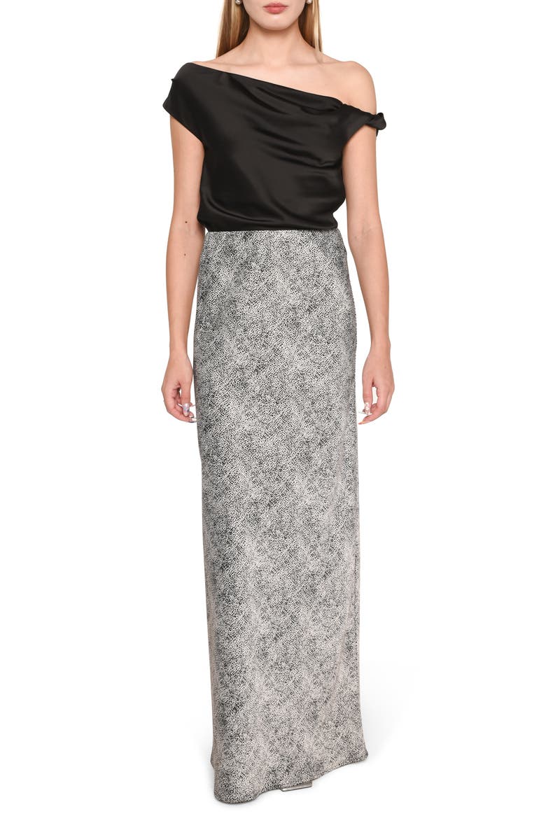 WAYF Twist One-Shoulder Satin Blouse, Alternate, color,