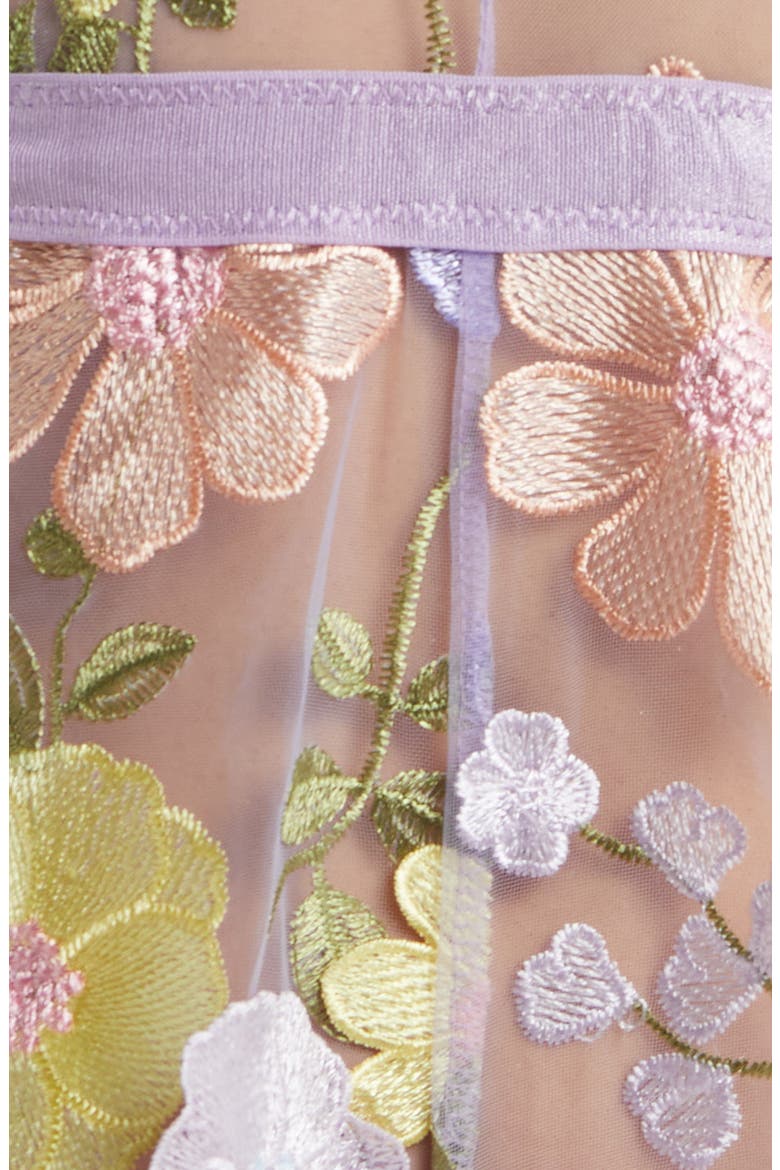 Embroidered Teddy, Alternate, color, PASTEL FLORAL