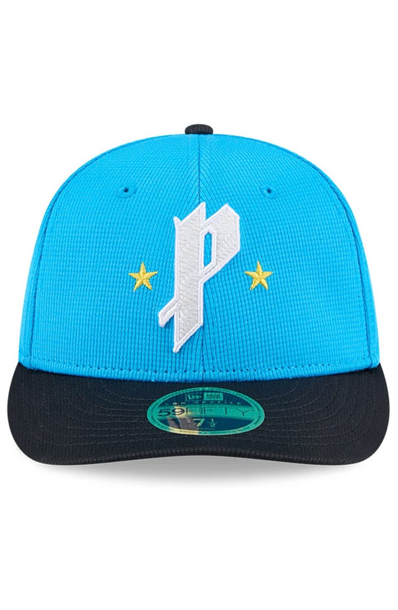 New Era Men's New Era Neptune Blue/Navy Philadelphia Phillies City Connect Batting Practice Low Profile 59FIFTY Fitted Hat, Alternate, color, Neptune Blue