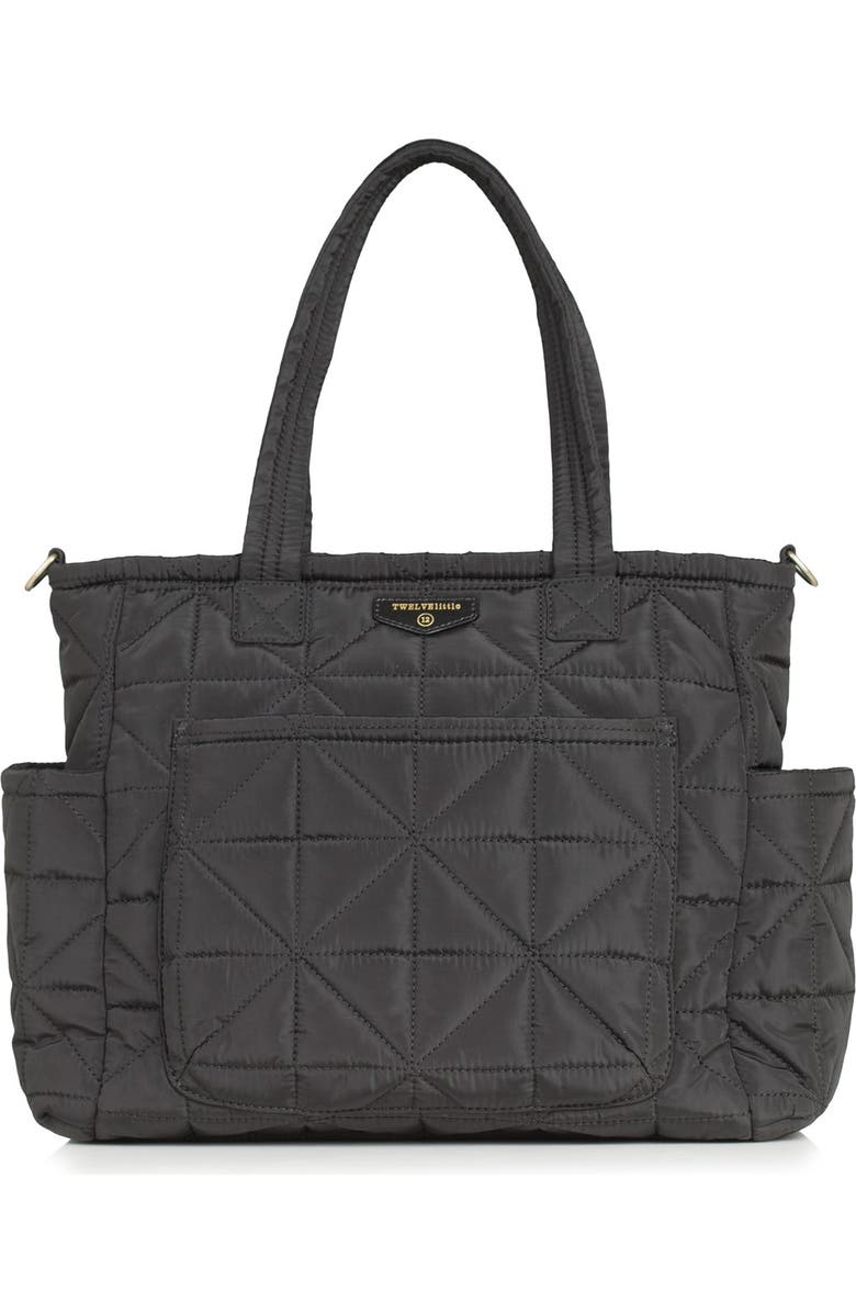 TWELVElittle 'Love' Water Resistant Nylon Diaper Tote, Main, color,