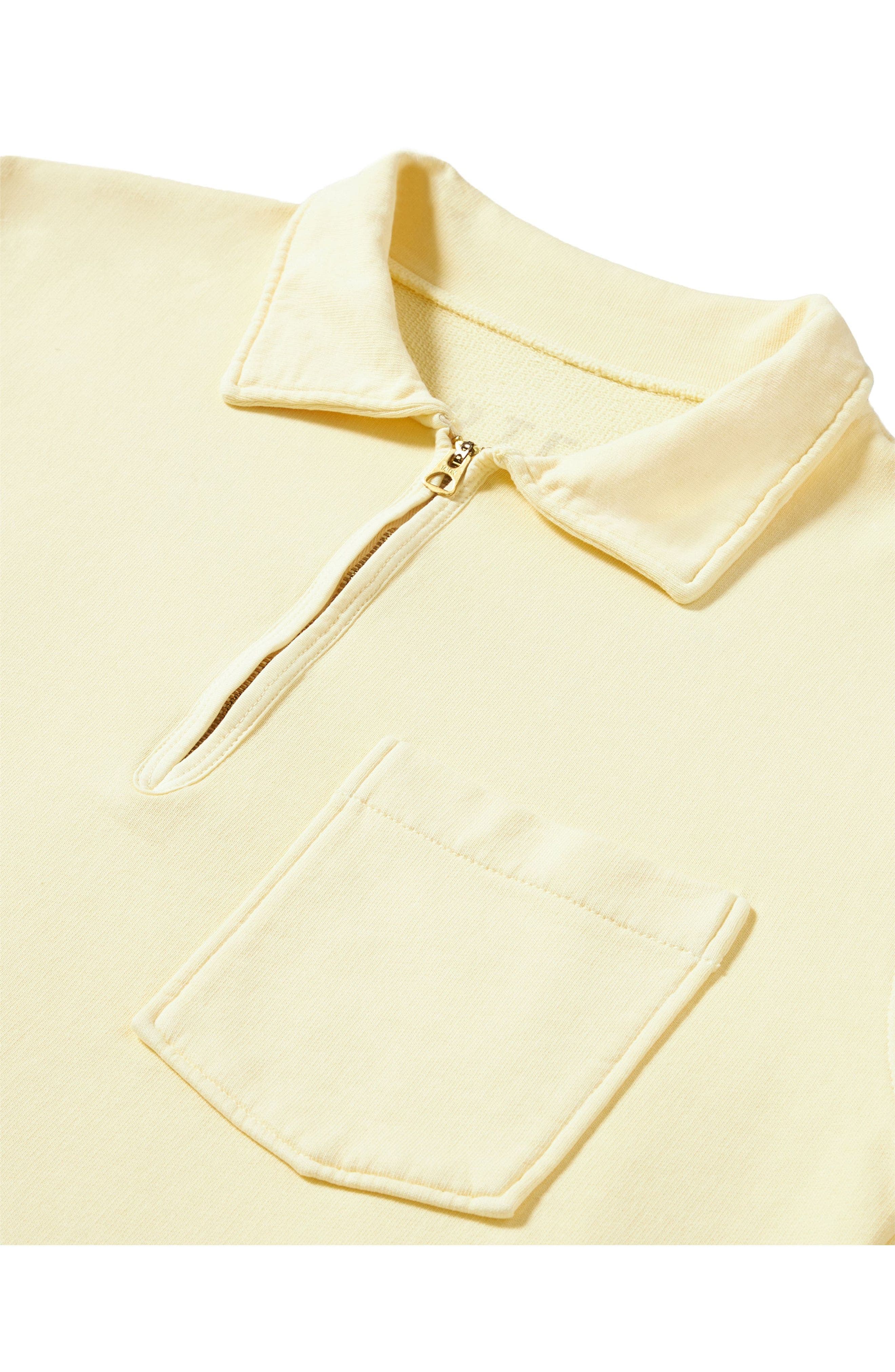 Fortela Yalep Brushed Jersey Quarter Zip Collared Sweatshirt (Men ...