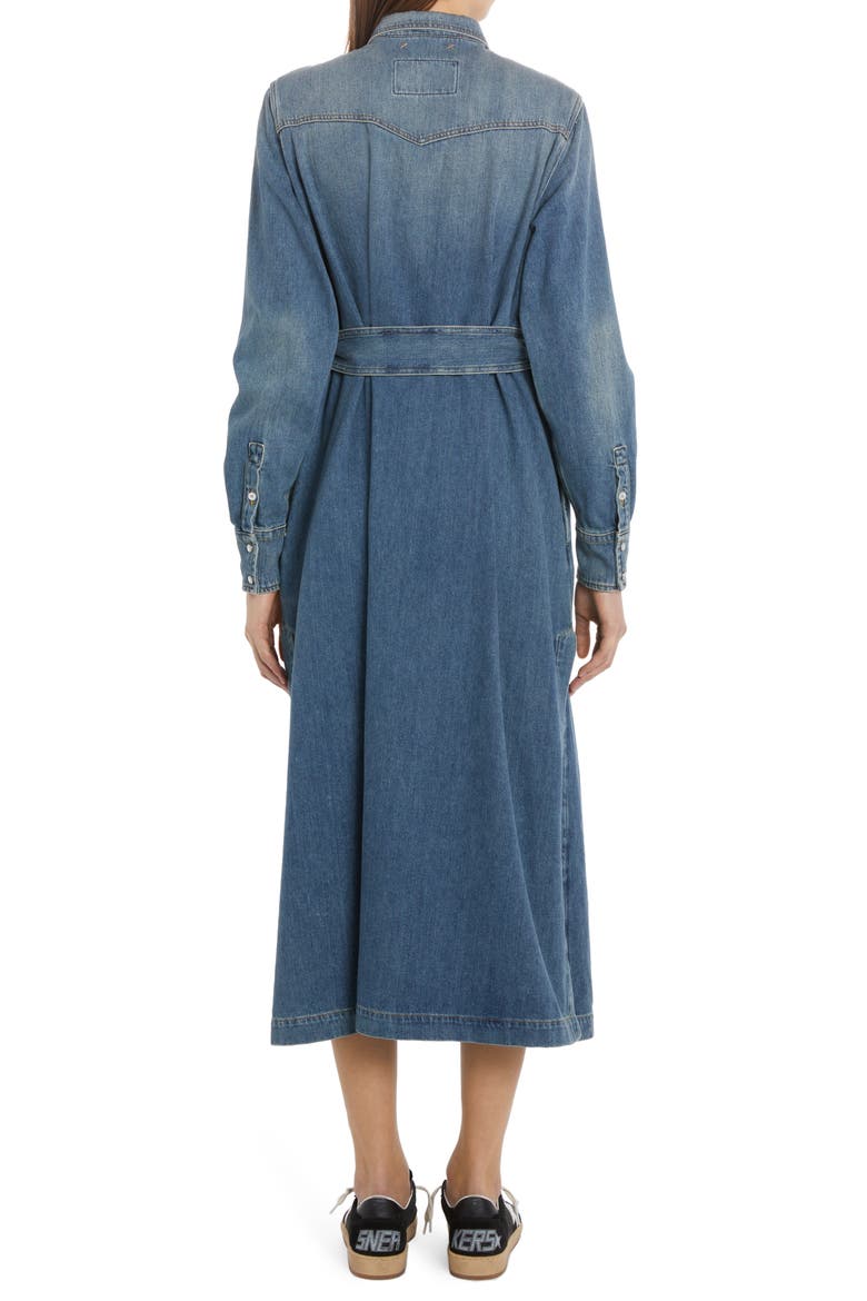 Dana Long Sleeve Denim Shirtdress, Alternate, color, BLUE