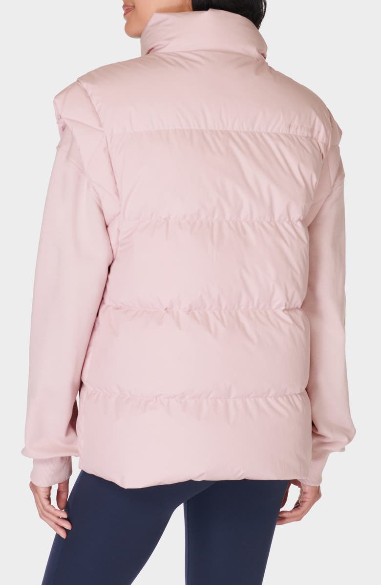 Sweaty Betty Nimbus Water Resistant Puffer Vest, Alternate, color, Pirouette Pink