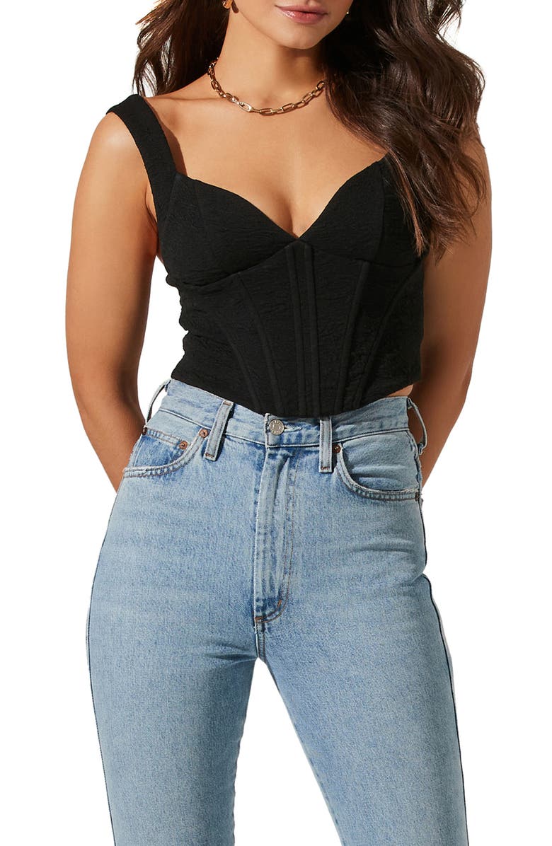 ASTR the Label Corset Crop Tank Top, Main, color, 