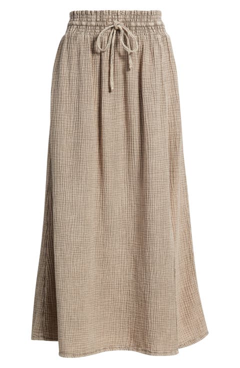 Adele Cotton Gauze Maxi Skirt