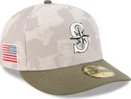 New Era Men's New Era Light Beige/Olive Seattle Mariners 2025 Armed Forces Day 59FIFTY Fitted Hat