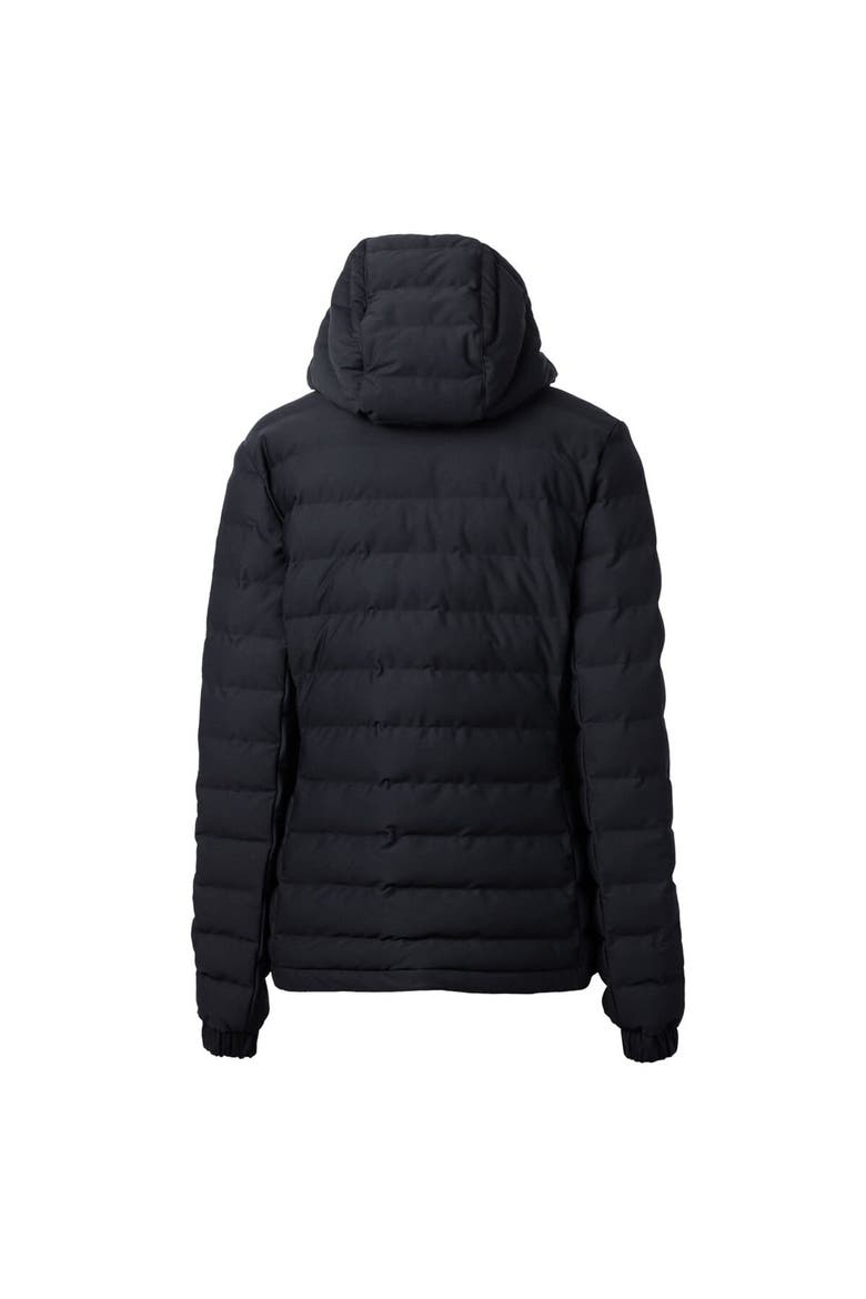 Women's Cutter & Buck Black Las Vegas Raiders Throwback Logo Mission Ridge Repreve Puffer Full-Zip Jacket, Alternate, color, Black