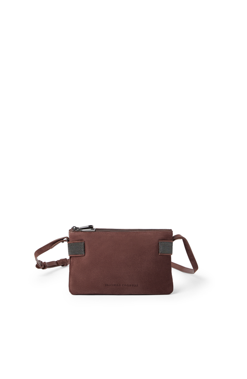 Brunello Cucinelli Essence mini shoulder bag in Burgundy at Nordstrom