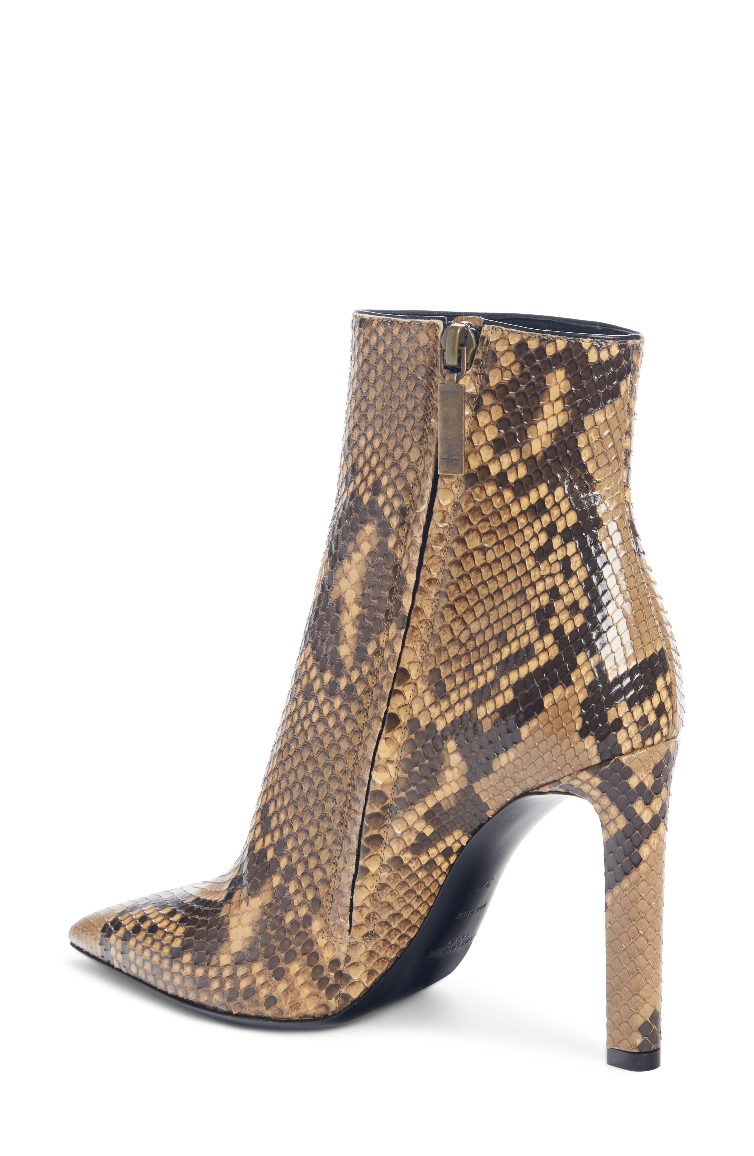 Saint Laurent Kate Genuine Python Bootie, Alternate, color, 