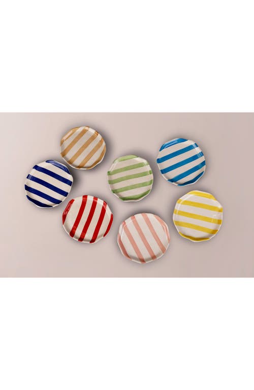 CASA AMAROSA CASA AMAROSA STRIPE PLATE 