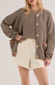Varley Tidewell Cotton Jacquard Cardigan