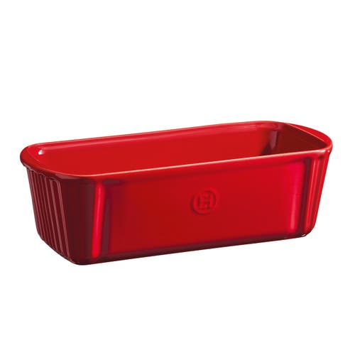 Emile Henry Small Loaf Dish In Burgundy