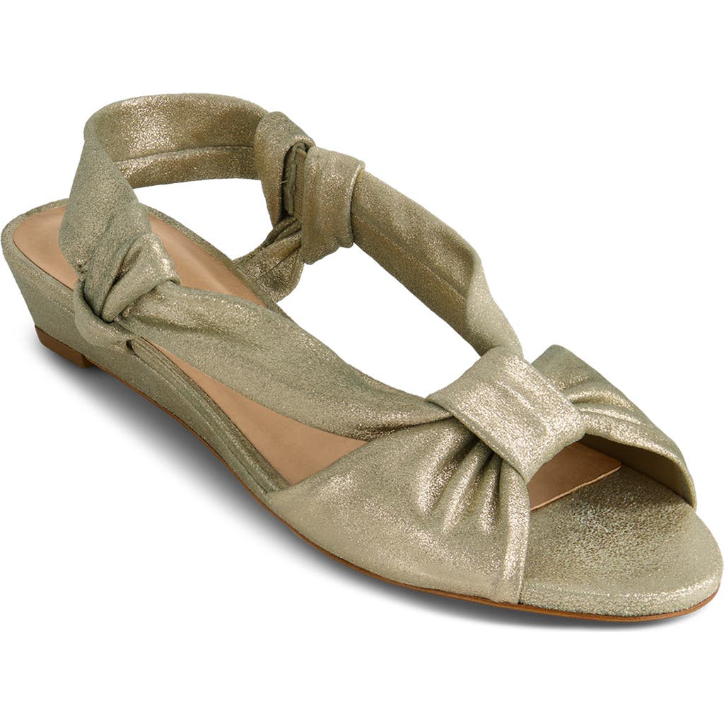 Bernardo Footwear Winifred Slingback Wedge Sandal In Green