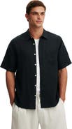 Cotton On Men's Relaxed Linen Short Sleeve Shirt