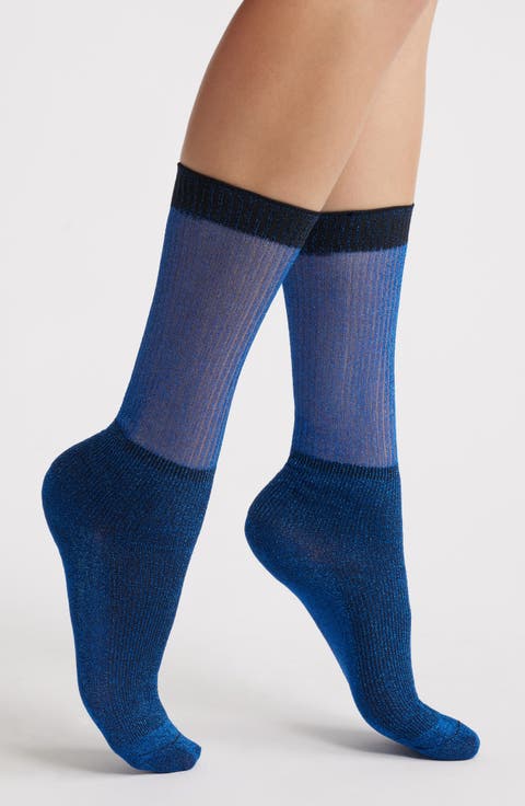 Shimmery Lights Crew Socks