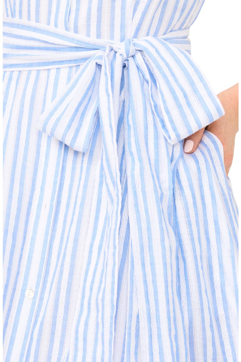 Charlie Stripe Seersucker Midi Dress, Alternate, color, BLUE SURF