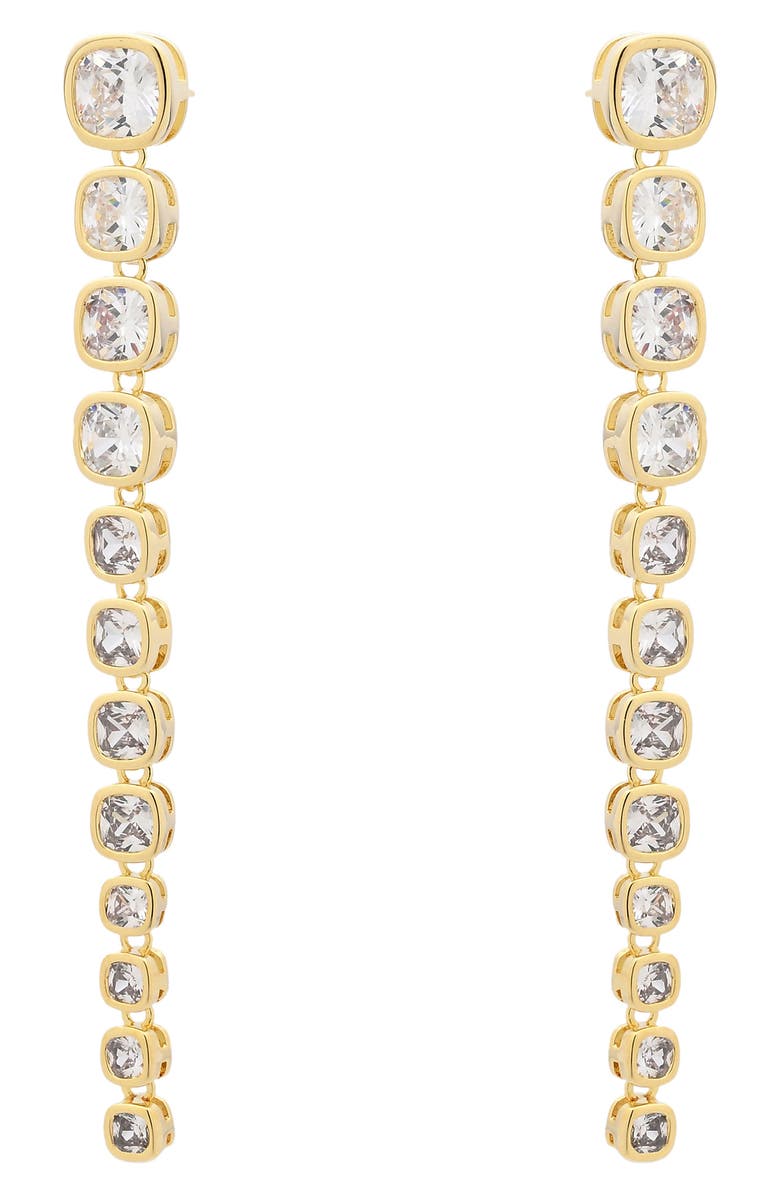 EYE CANDY LOS ANGELES Colette Cubic Zirconia Drop Earrings, Main, color, Gold