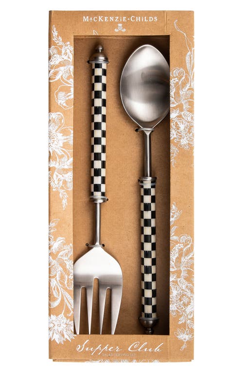Mackenzie-childs Mackenzie Childs Supper Club Salad Serving Set In Neutral