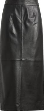 Nordstrom Leather Pencil Skirt