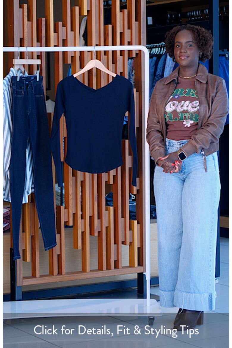 Raglan Sleeve Rib Top video