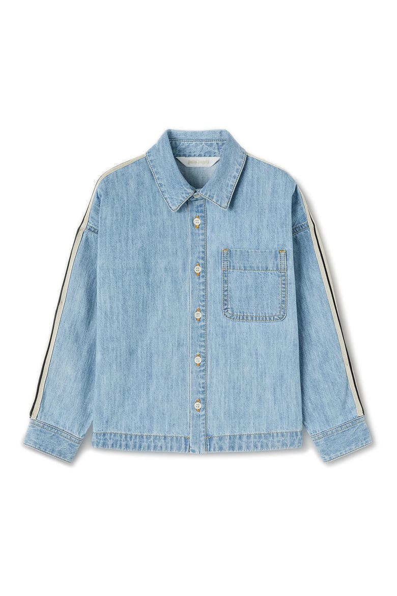 Kids' Overlo Track Chambray Shirt, Main, color, BLUE/ BLUE
