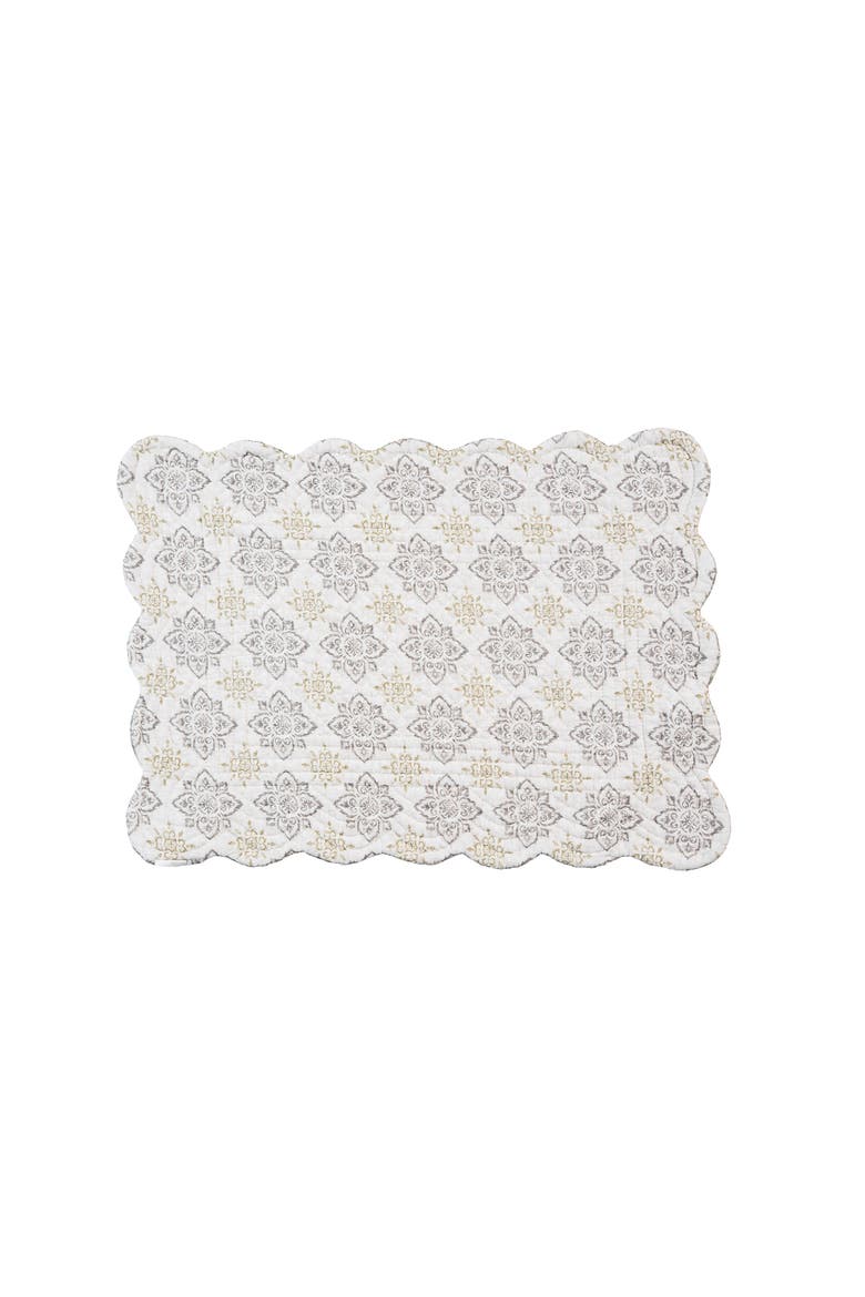 Elaina Placemats, Set of 6, Alternate, color, Grey