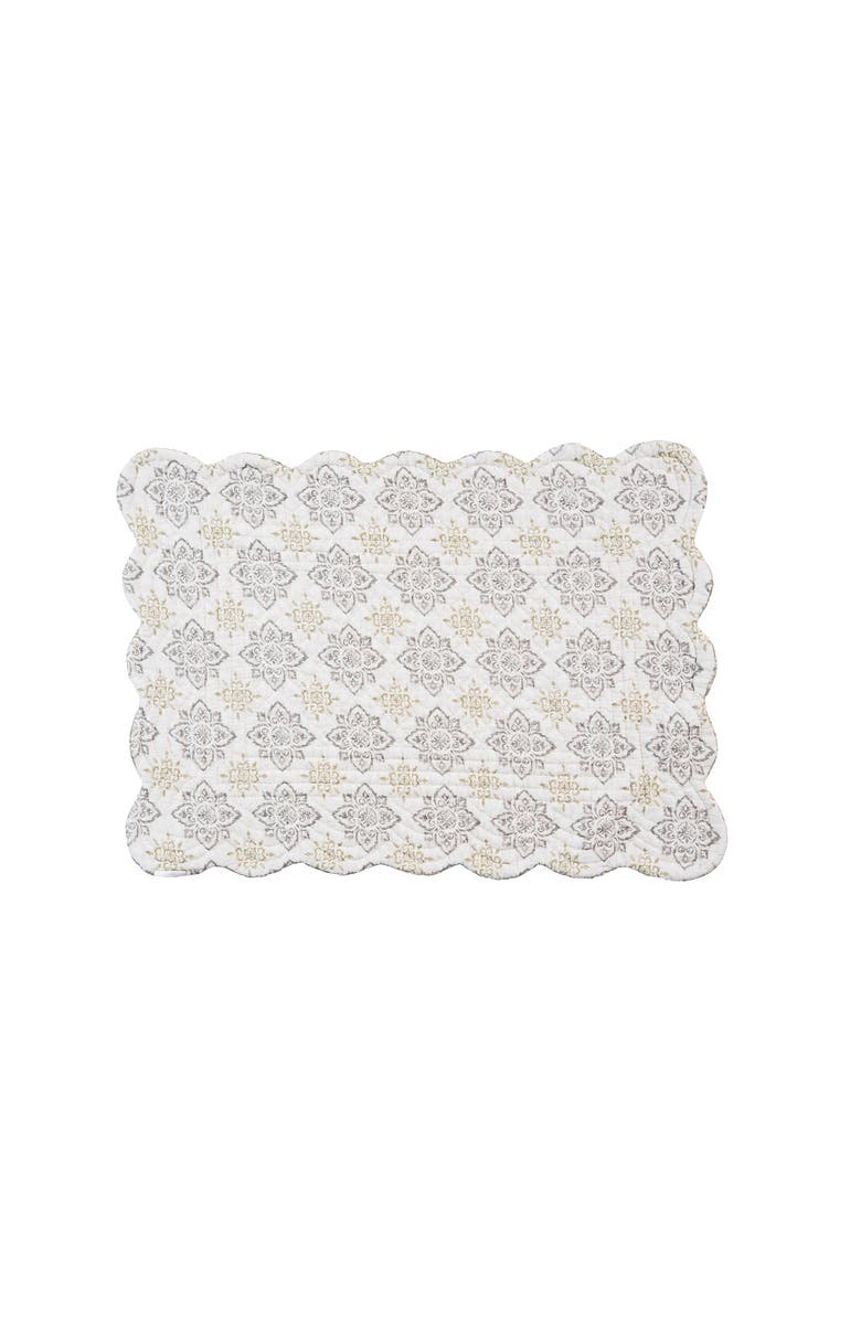 C&F Home Elaina Placemats, Set of 6, Alternate, color, Grey