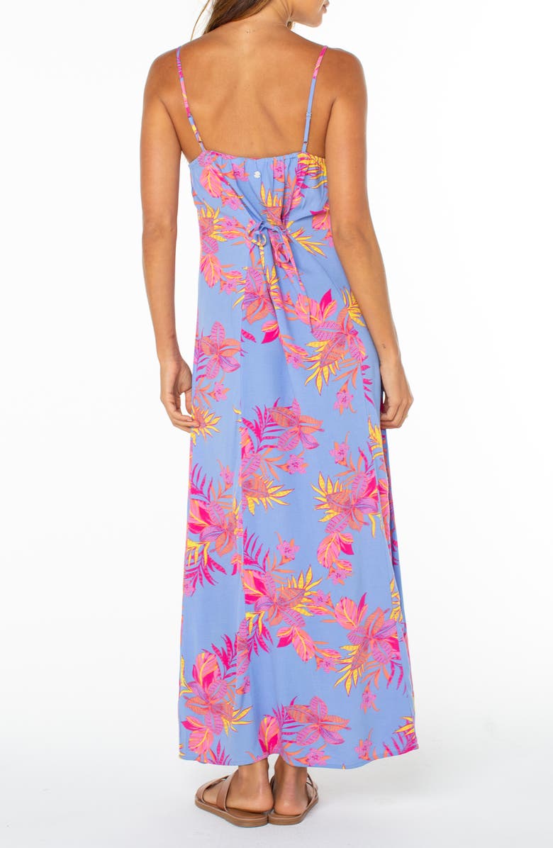 Roxy Skylar Tie Back Maxi Sundress, Alternate, color, Cornflower