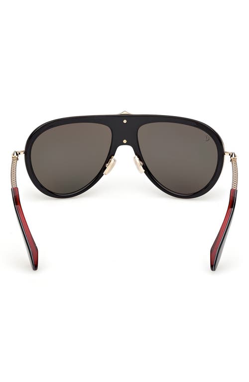 Christian Louboutin Aviator Metal Sunglasses