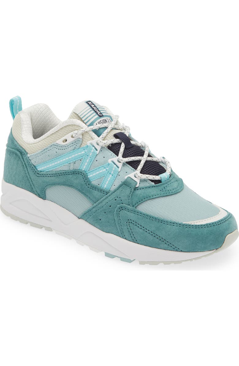 Karhu Gender Inclusive Fusion 2.0 Sneaker, Main, color, Mineral Blue/ Pastel Turqoise