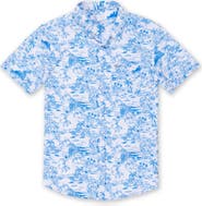 Vintage Summer Kids' Floral Button Down Shirt