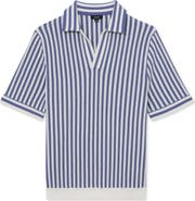 Reiss Alba Stripe Johnny Collar Polo
