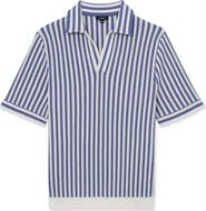 Reiss Alba Stripe Johnny Collar Polo