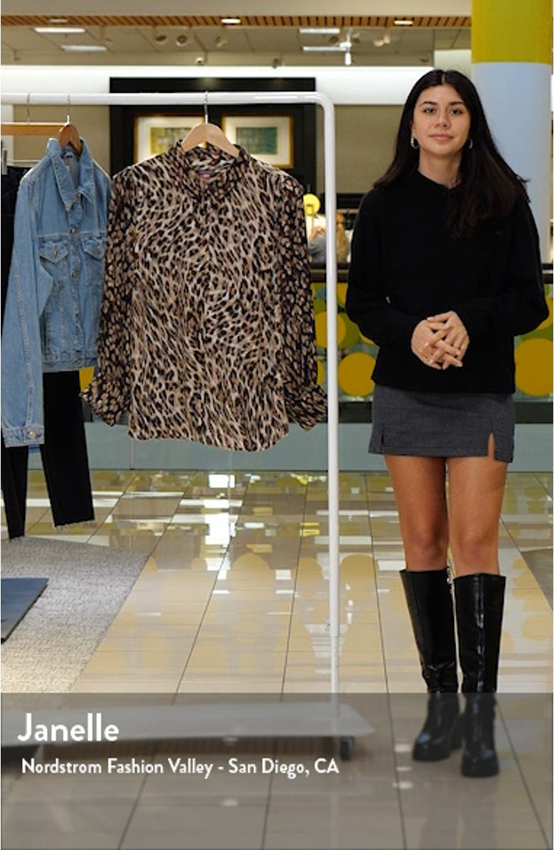 Leopard Print Button-Up Shirt, sales video thumbnail