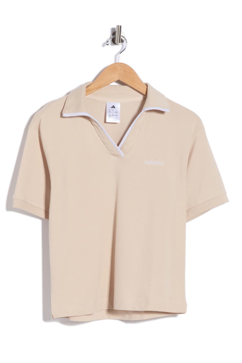Cotton Jersey Polo, Alternate, color, CRYSTAL LINEN/ FROZEN PURPLE