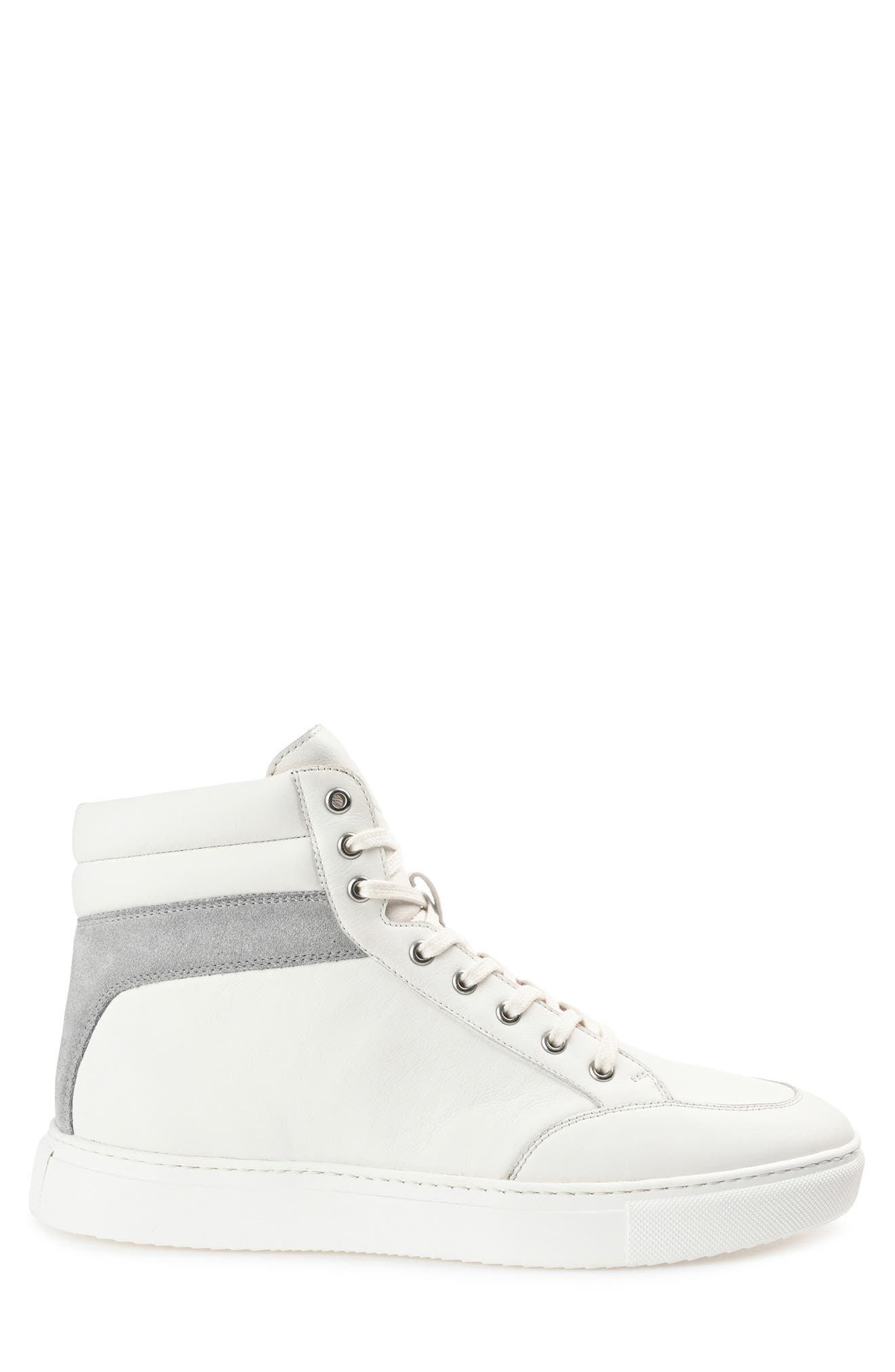 Thomas & Vine Clarkson High Top Sneaker, Alternate, color, White