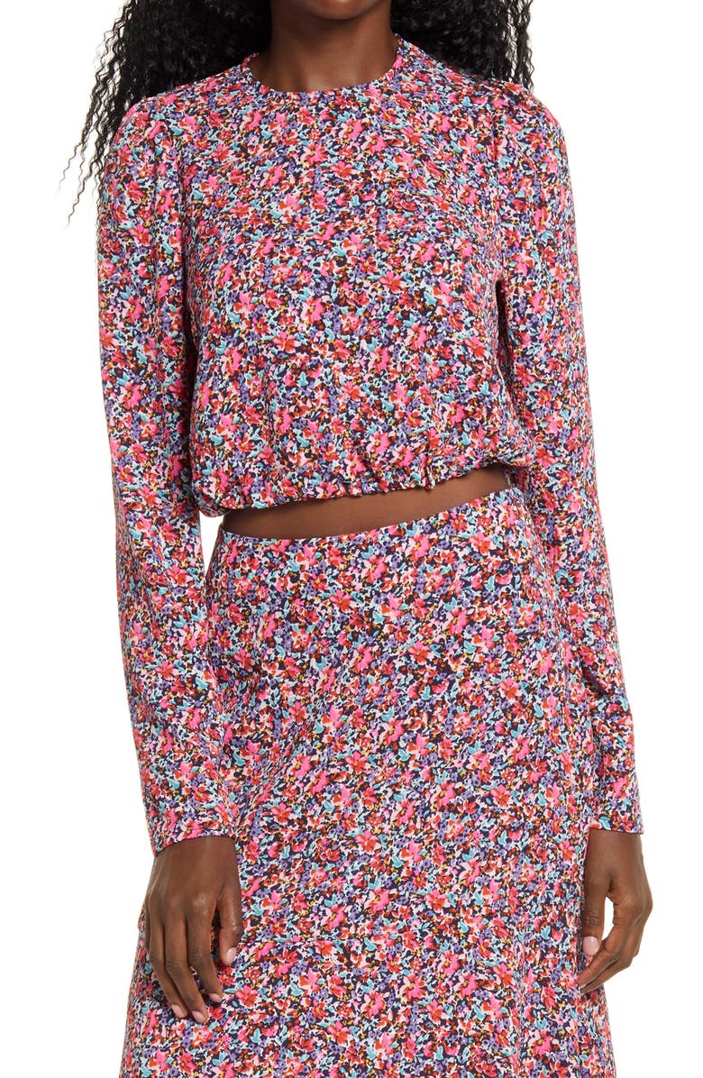 AFRM Reca Floral Tie Back Top, Main, color,