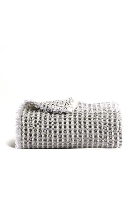 Lisbon Wool Cotton Blend Chunky Knit Blanket